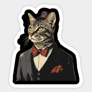 mr cat Sticker